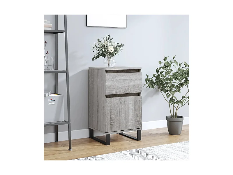 Buffet sonoma gris 40x35x70 cm bois d'ingénierie