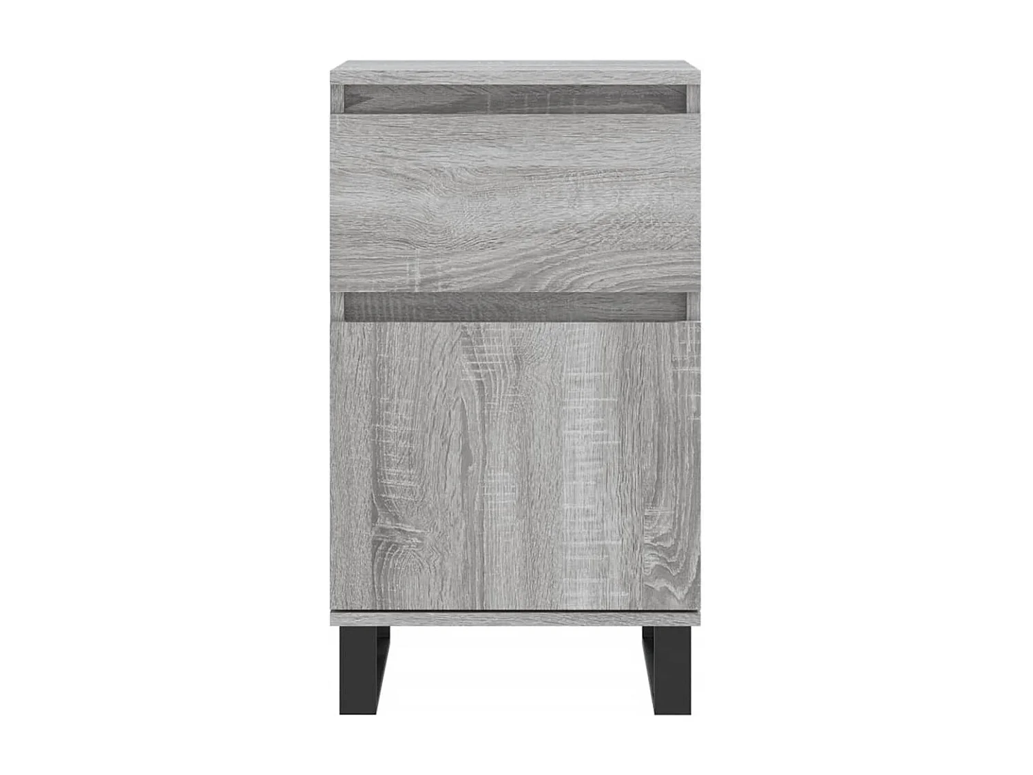 Dressoir 40x35x70 cm bewerkt hout grijs sonoma