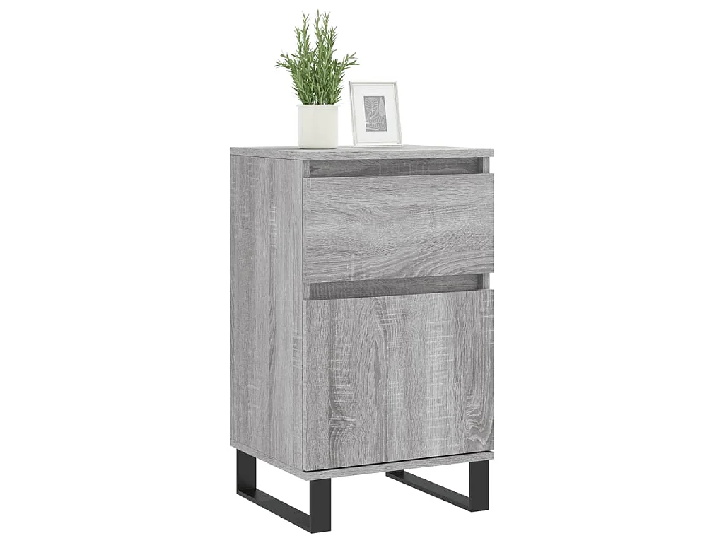 Credenza Grigio Sonoma 40x35x70 cm in Legno Multistrato