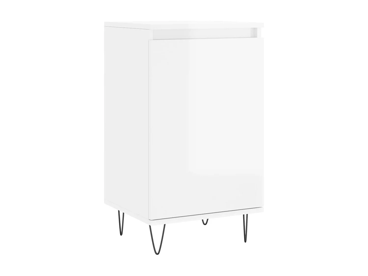 Aparador 40x35x70 cm derivados de madeira branco brilhante