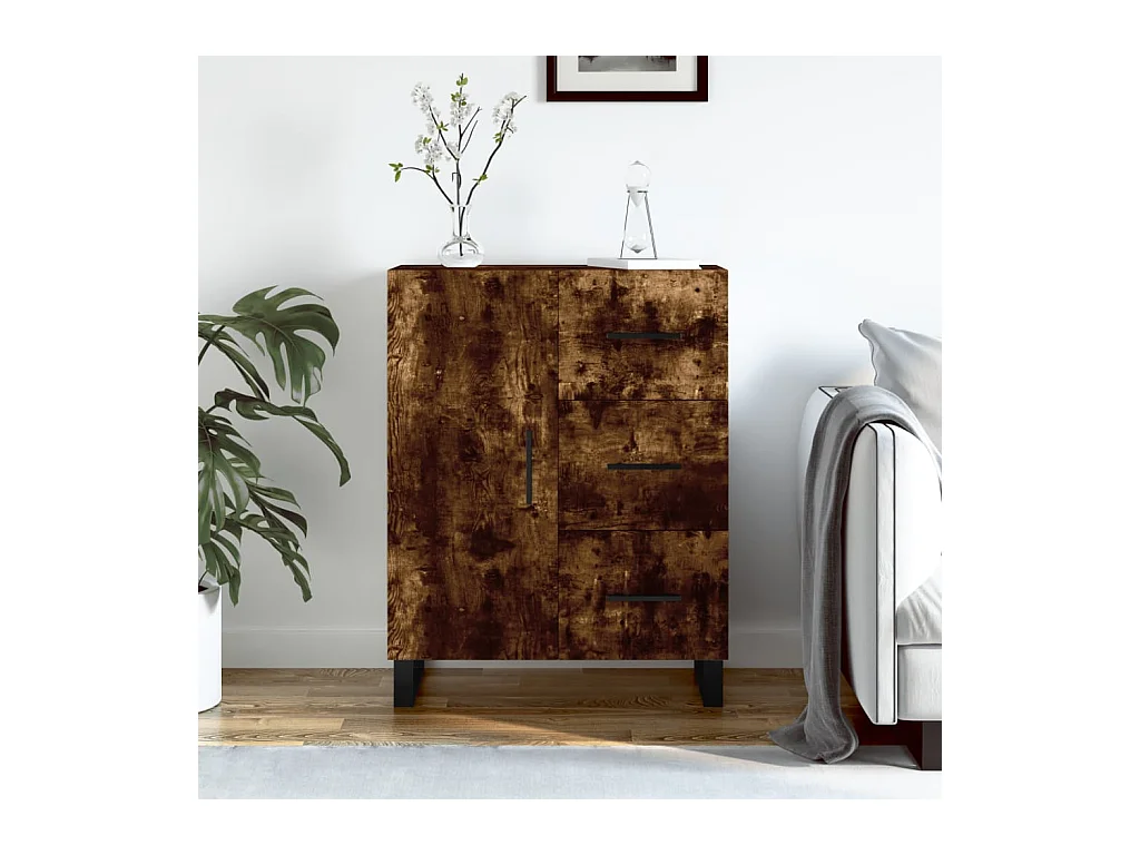 Sideboard Räuchereiche 69,5x34x90 cm Holzwerkstoff