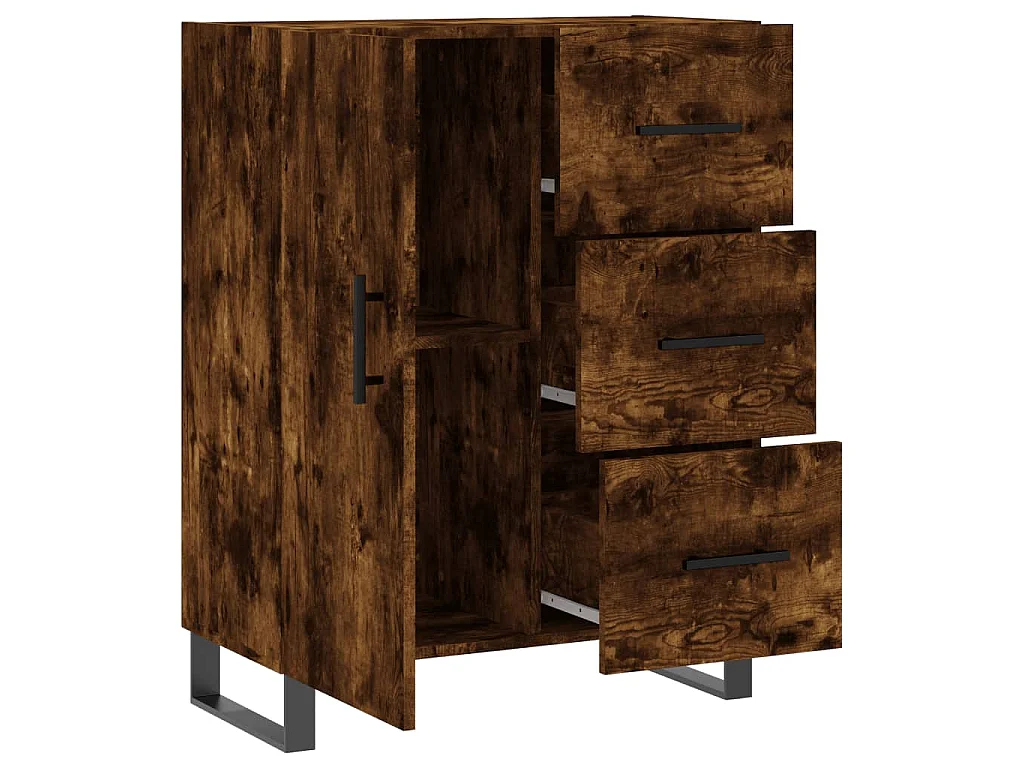 Sideboard Räuchereiche 69,5x34x90 cm Holzwerkstoff
