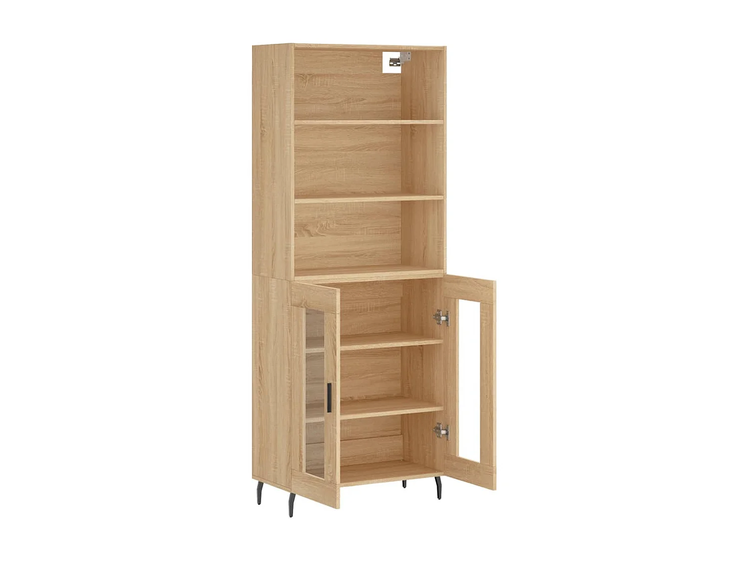 Buffet haut Chêne sonoma 69,5x34x180 cm Bois d'ingénierie