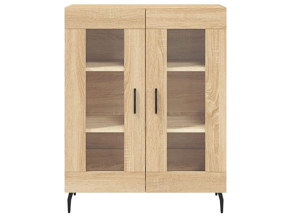 Hoge kast 69,5x34x180 cm bewerkt hout sonoma eikenkleurig