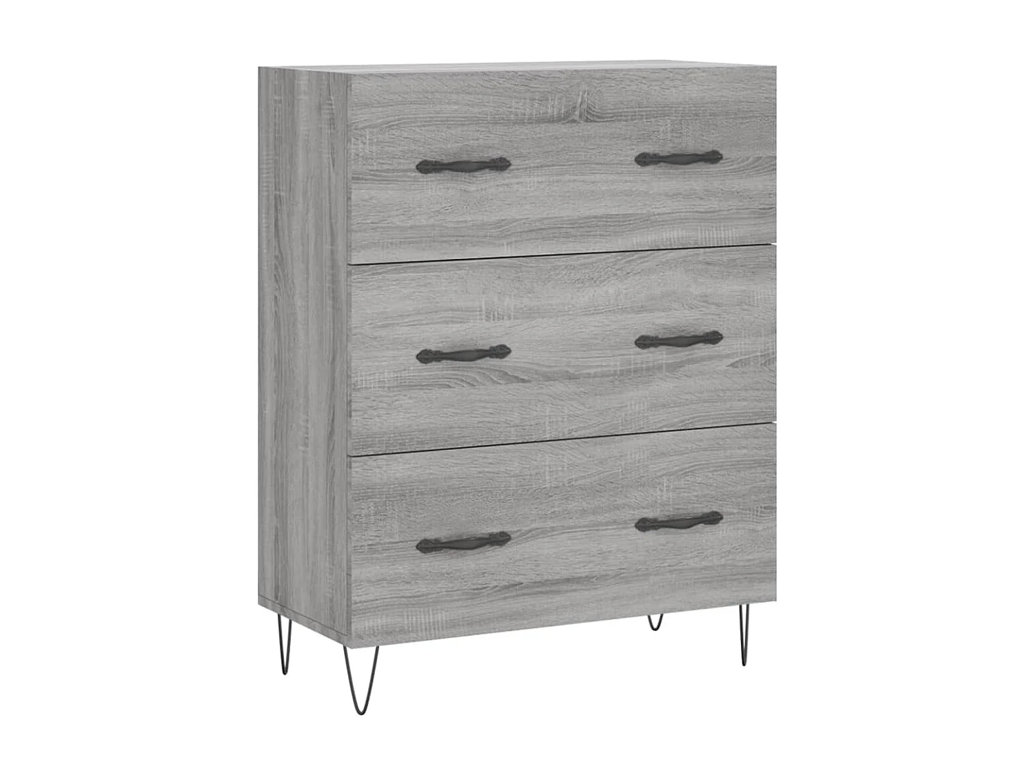 Buffet haut Sonoma gris 69,5x34x180 cm Bois d'ingénierie