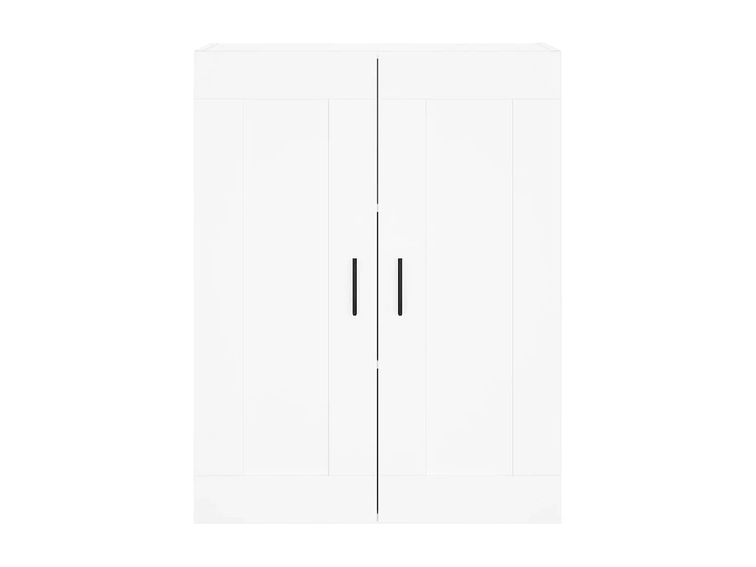 Credenza Bianca 69,5x34x180 cm in Legno Multistrato