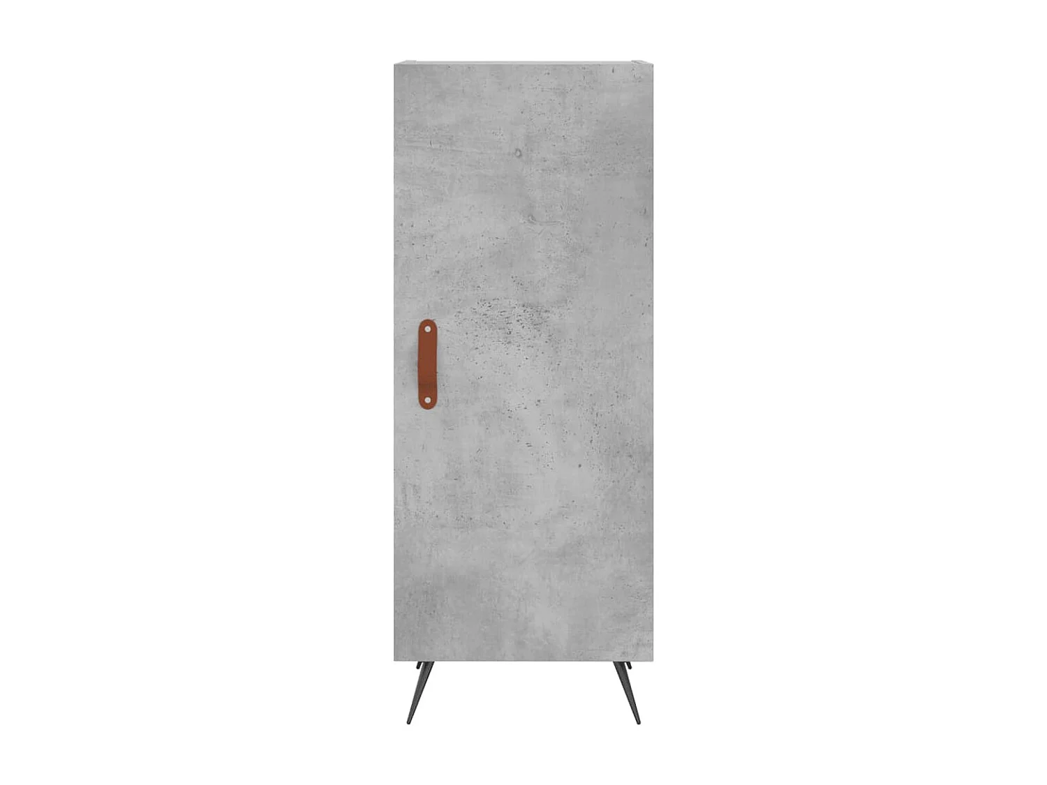 Buffet haut Gris béton 34,5x34x180 cm Bois d'ingénierie