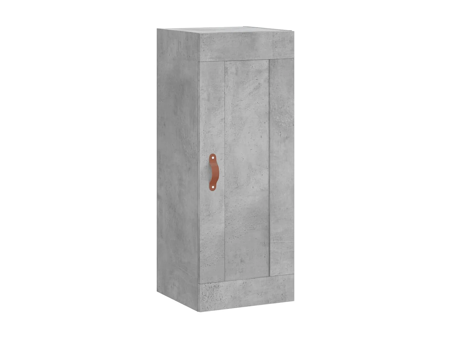 Buffet haut Gris béton 34,5x34x180 cm Bois d'ingénierie