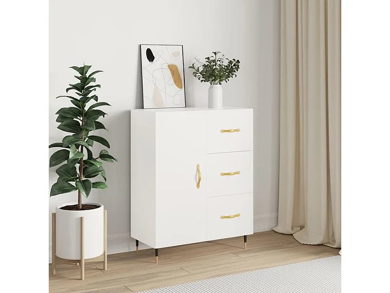 Sideboard Weiß 69,5x34x90 cm Holzwerkstoff