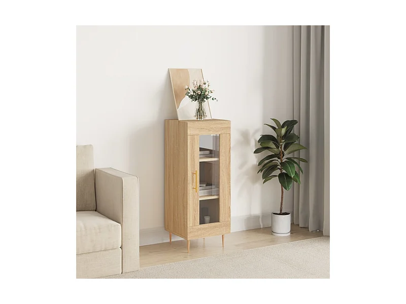 Credenza Rovere Sonoma 34,5x34x90 cm in Legno Multistrato