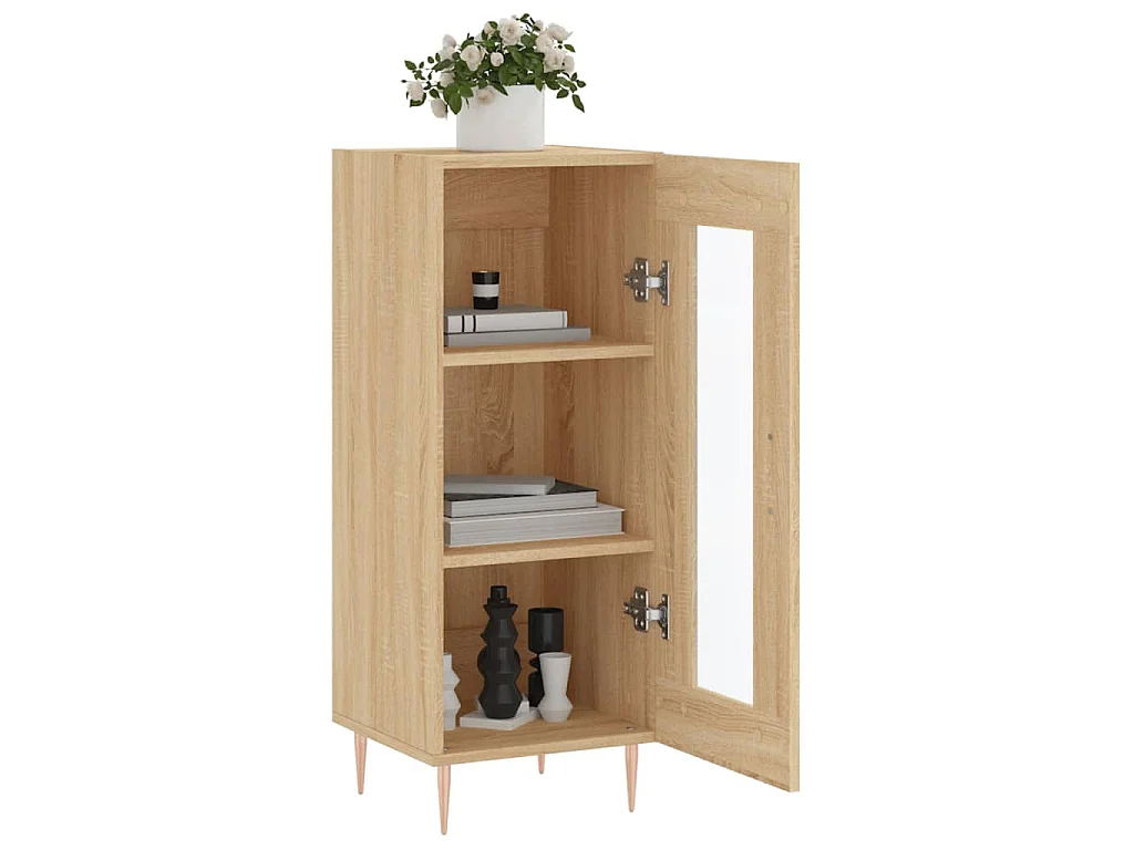 Buffet Chêne sonoma 34,5x34x90 cm Bois d'ingénierie