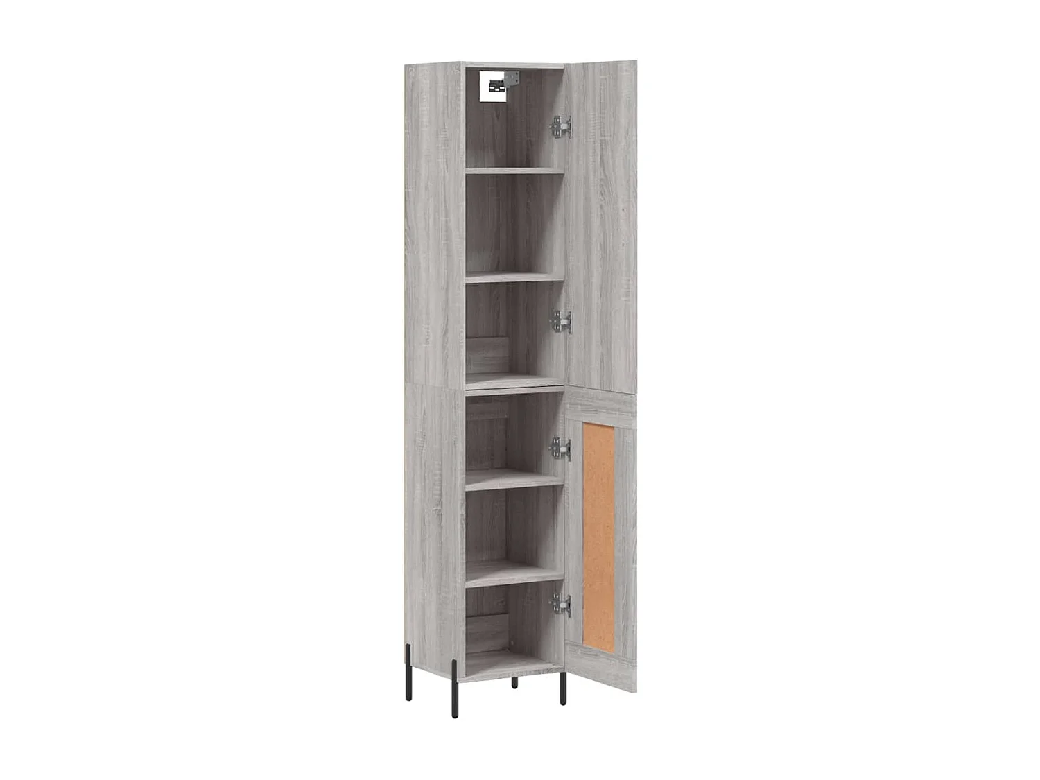 Buffet haut Sonoma gris 34,5x34x180 cm Bois d'ingénierie
