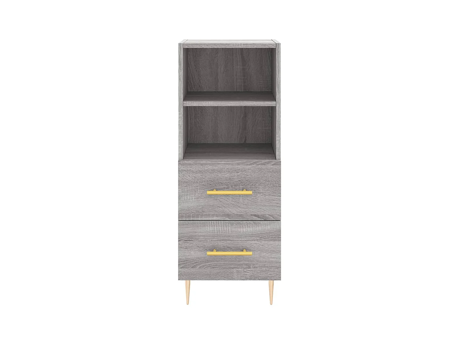 Highboard Grau Sonoma 34,5x34x180 cm Holzwerkstoff