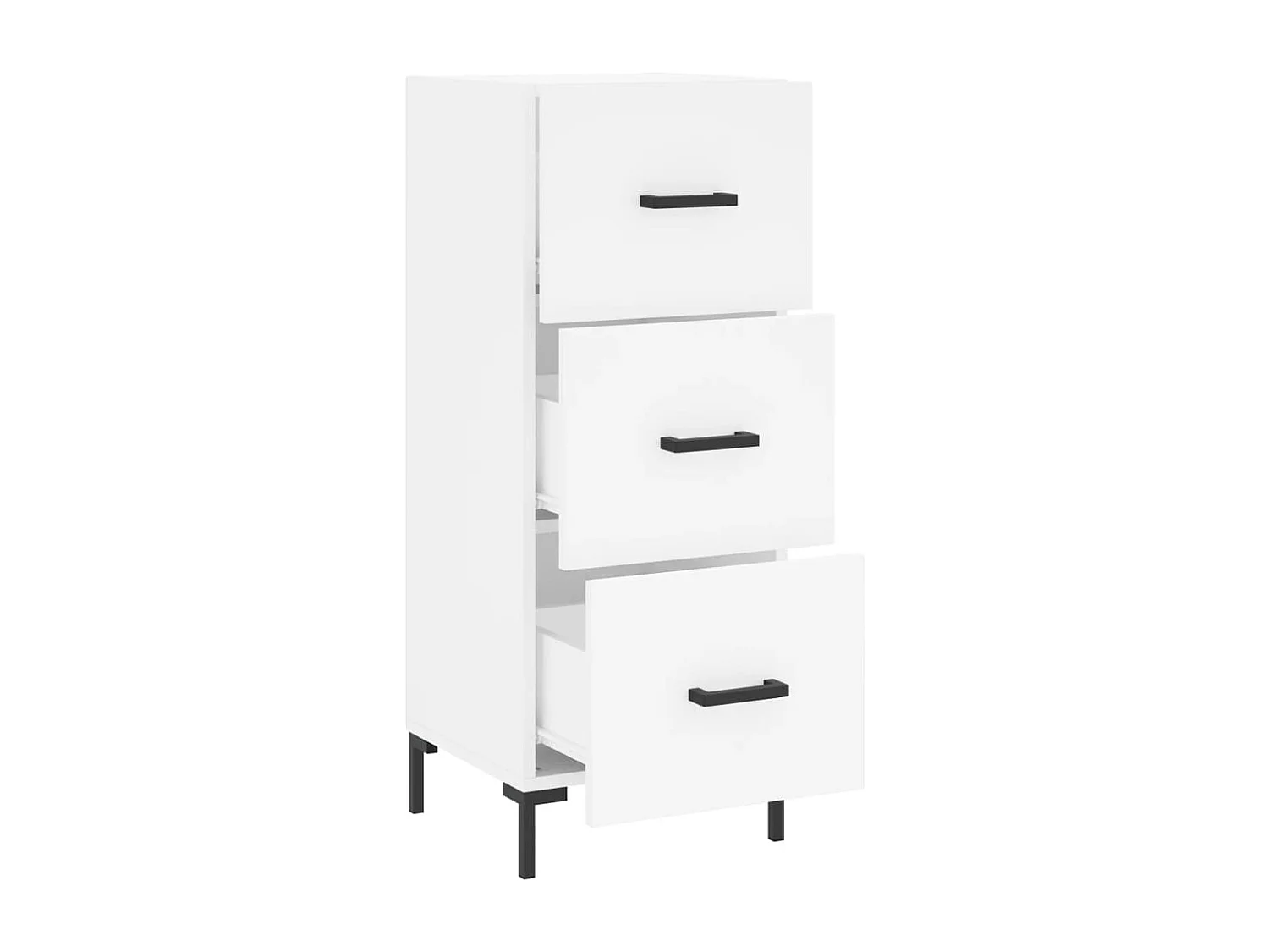 Buffet blanc 34,5x34x90 cm bois d'ingénierie