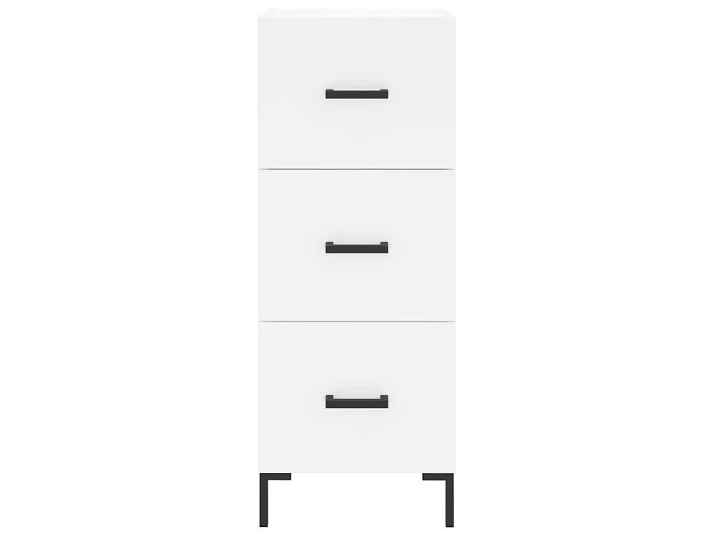 Dressoir 34,5x34x90 cm bewerkt hout wit