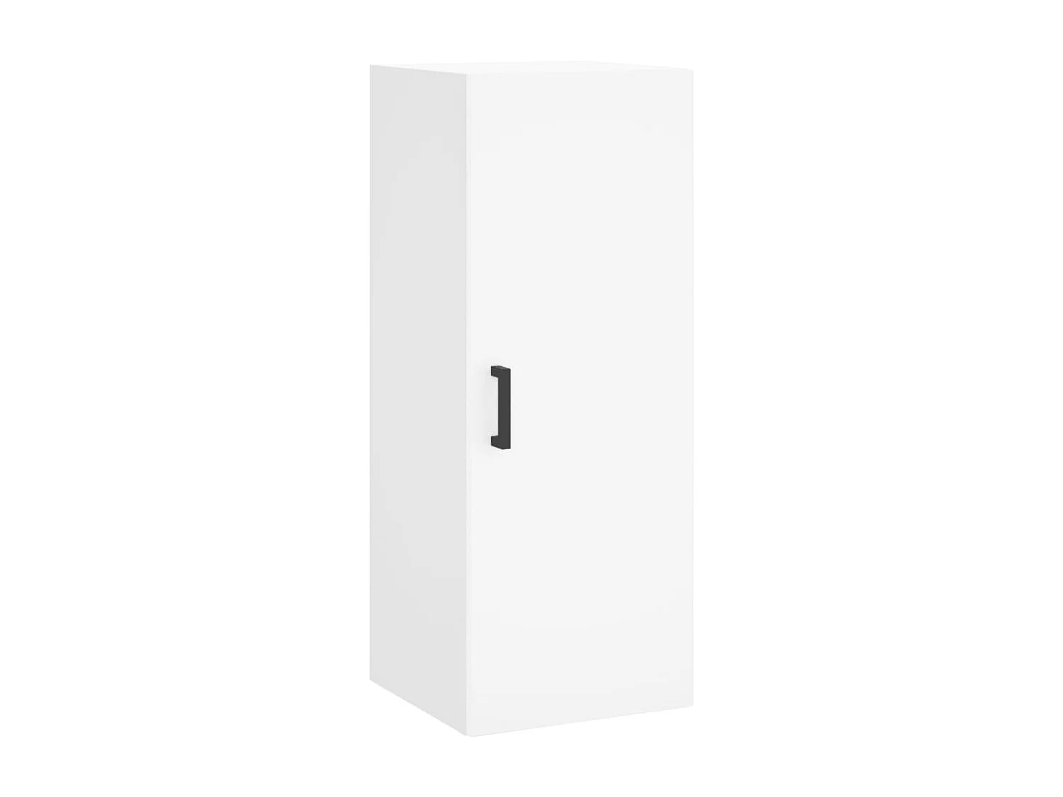 Buffet haut Blanc 34,5x34x180 cm Bois d'ingénierie