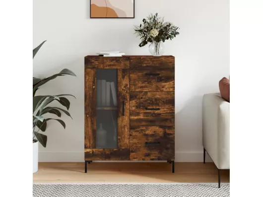 Kauf Unique Sideboard Räuchereiche 69,5x34x90 cm Holzwerkstoff