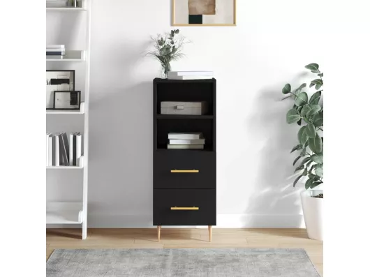 Kauf Unique Sideboard Schwarz 34,5x34x90 cm Holzwerkstoff