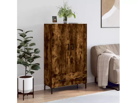 Kauf Unique Highboard Räuchereiche 69,5x31x115 cm Holzwerkstoff