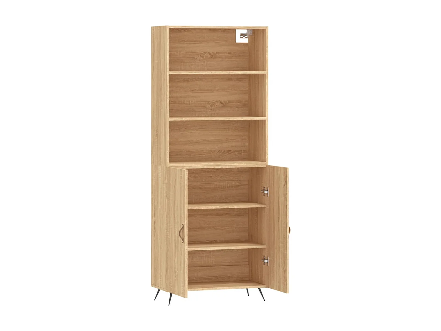 Buffet haut Chêne sonoma 69,5x34x180 cm Bois d'ingénierie