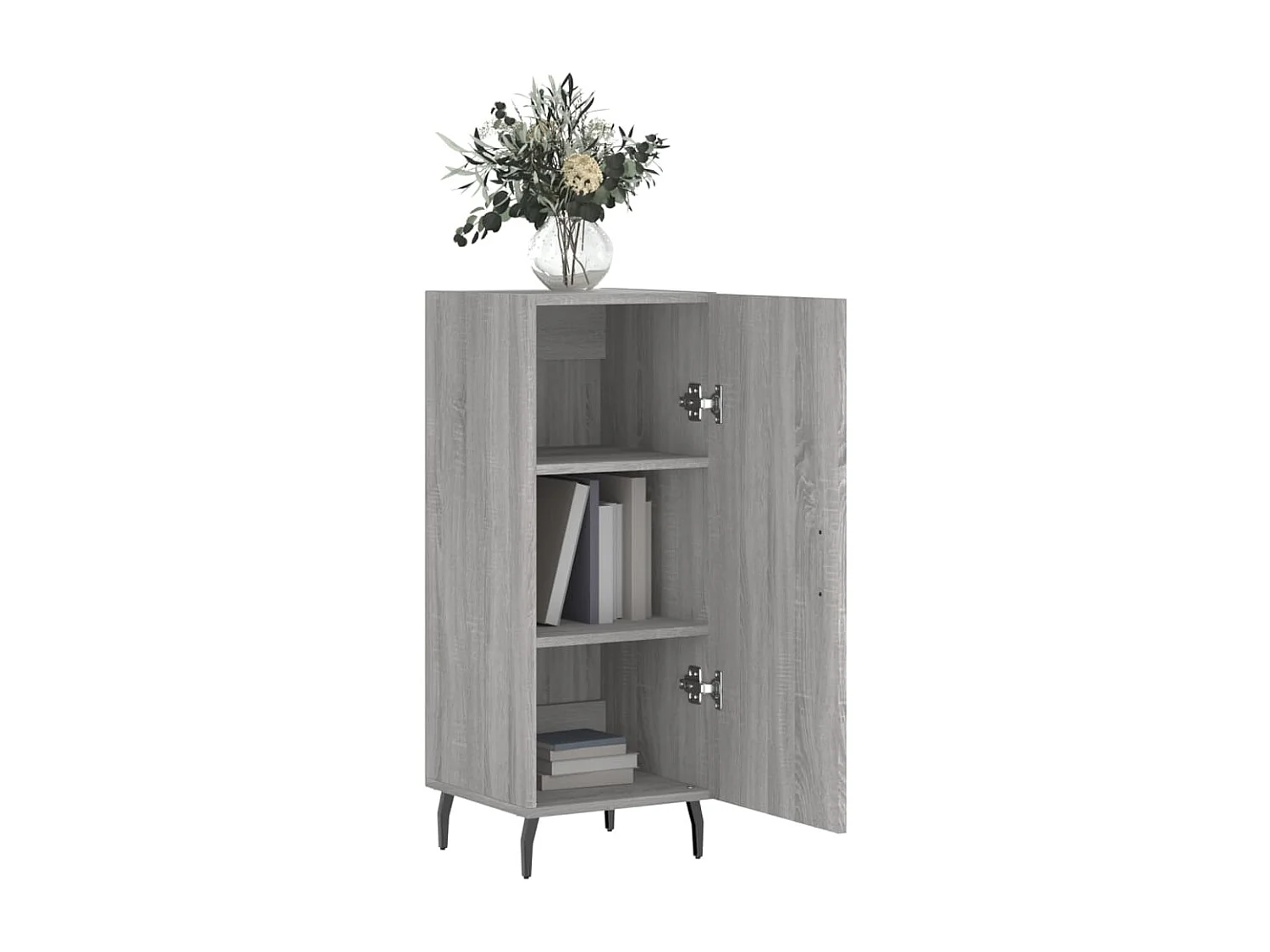 Buffet Sonoma gris 34,5x34x90 cm Bois d'ingénierie