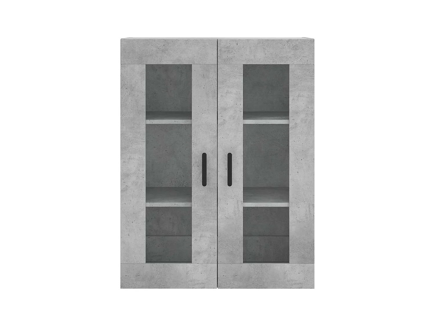 Armoire murale gris béton 69,5x34x90 cm