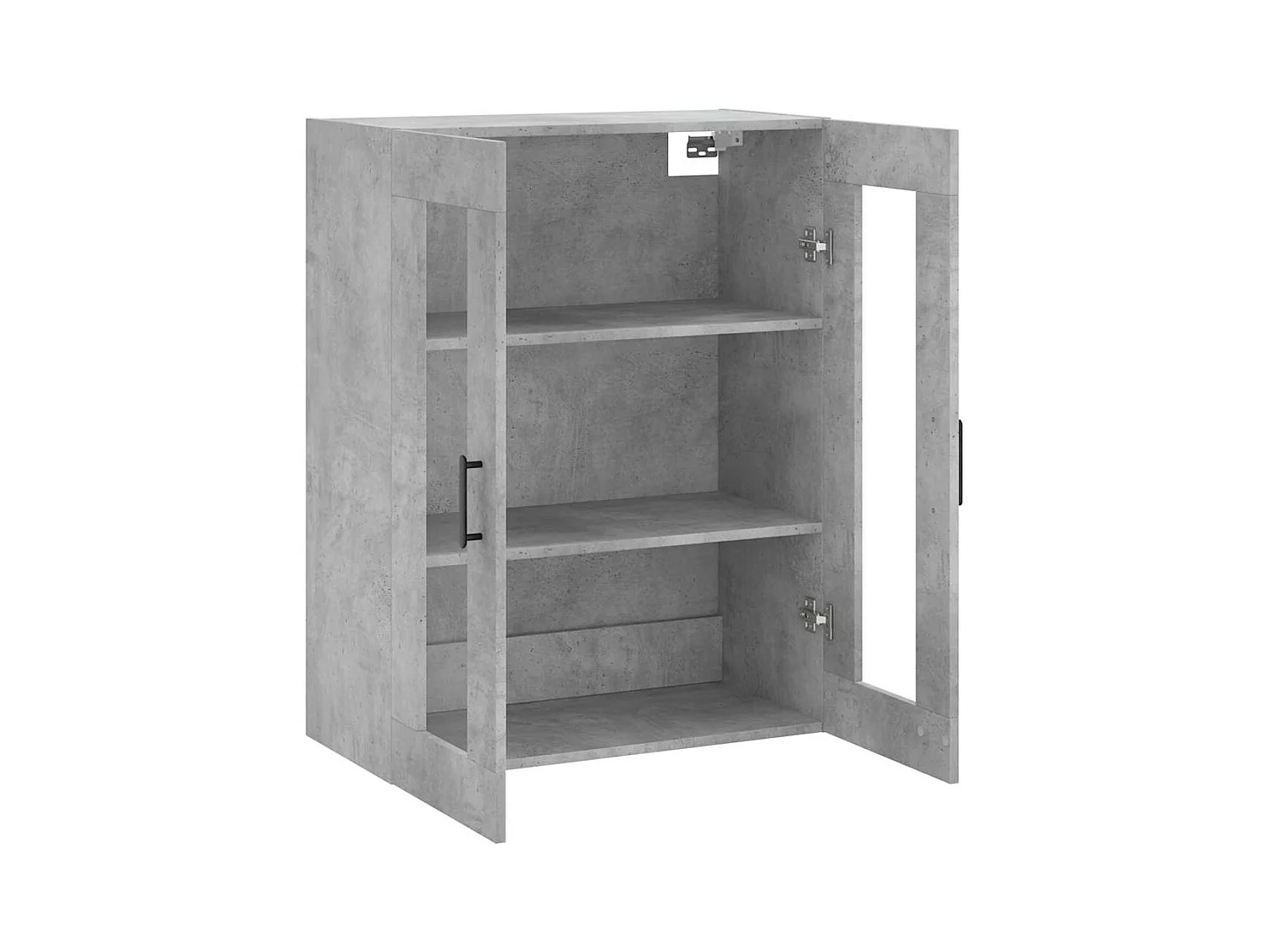 Armoire murale gris béton 69,5x34x90 cm