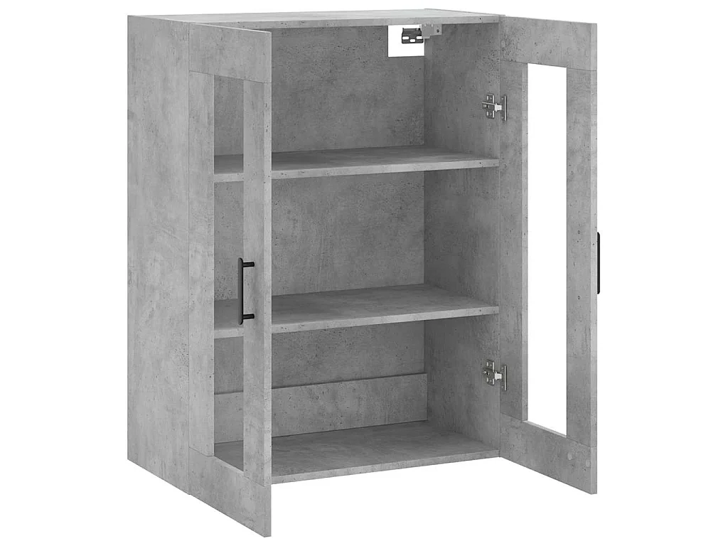 Wandkast 69,5x34x90 cm betongrijs
