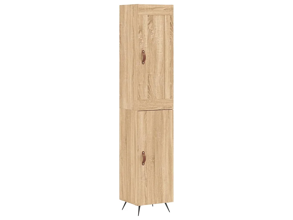Buffet haut Chêne sonoma 34,5x34x180 cm Bois d'ingénierie