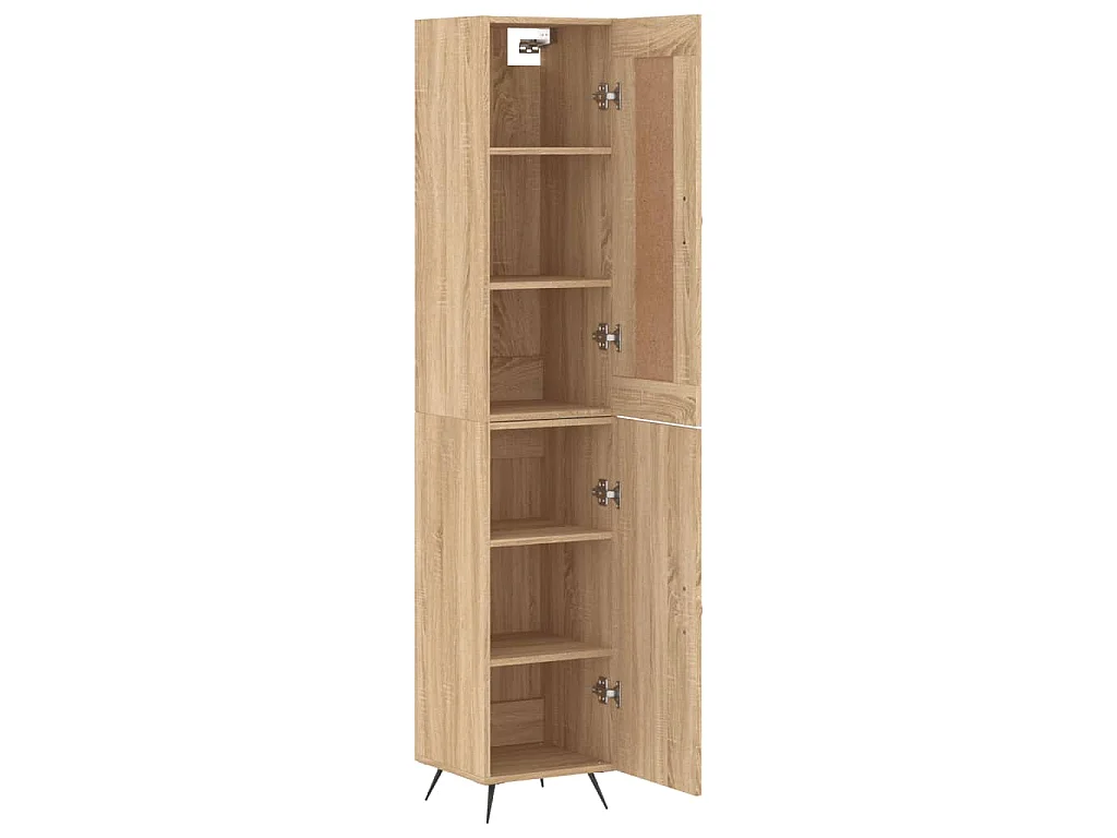Buffet haut Chêne sonoma 34,5x34x180 cm Bois d'ingénierie