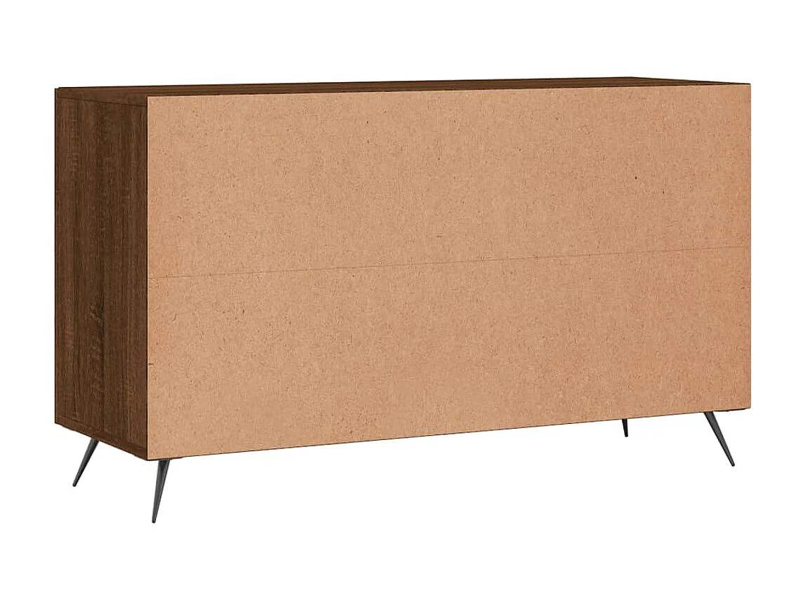 Buffet chêne marron 100x36x60 cm bois d'ingénierie