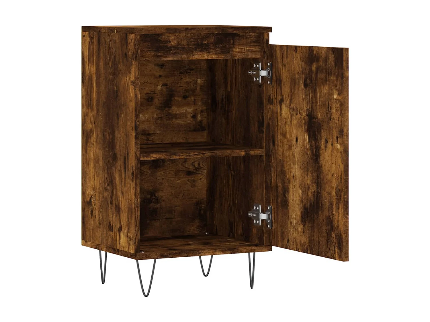 Dressoir 40x35x70 cm bewerkt hout gerookt eikenkleurig