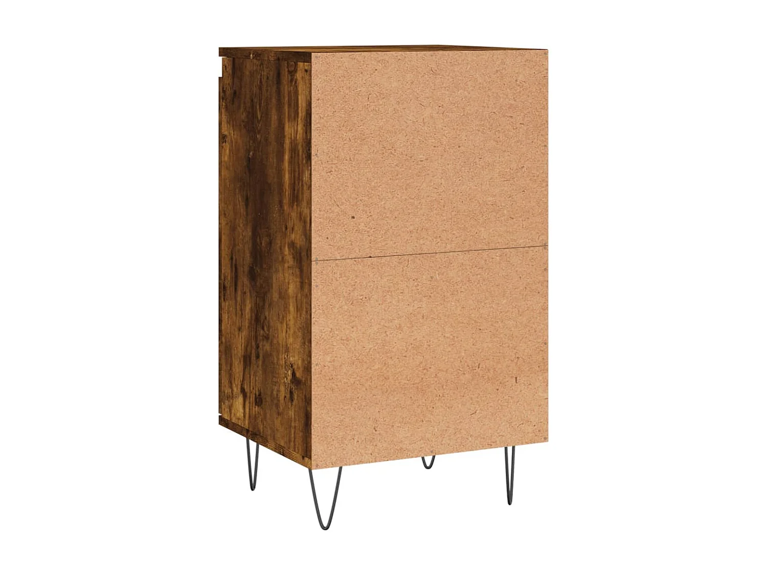 Dressoir 40x35x70 cm bewerkt hout gerookt eikenkleurig