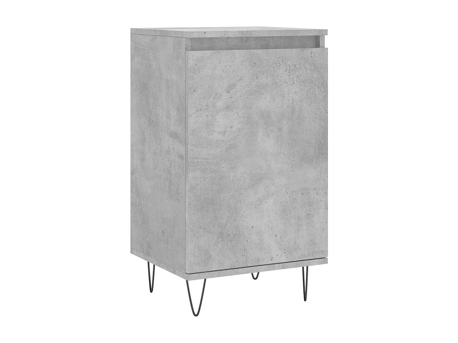 Buffet gris béton 40x35x70 cm bois d'ingénierie