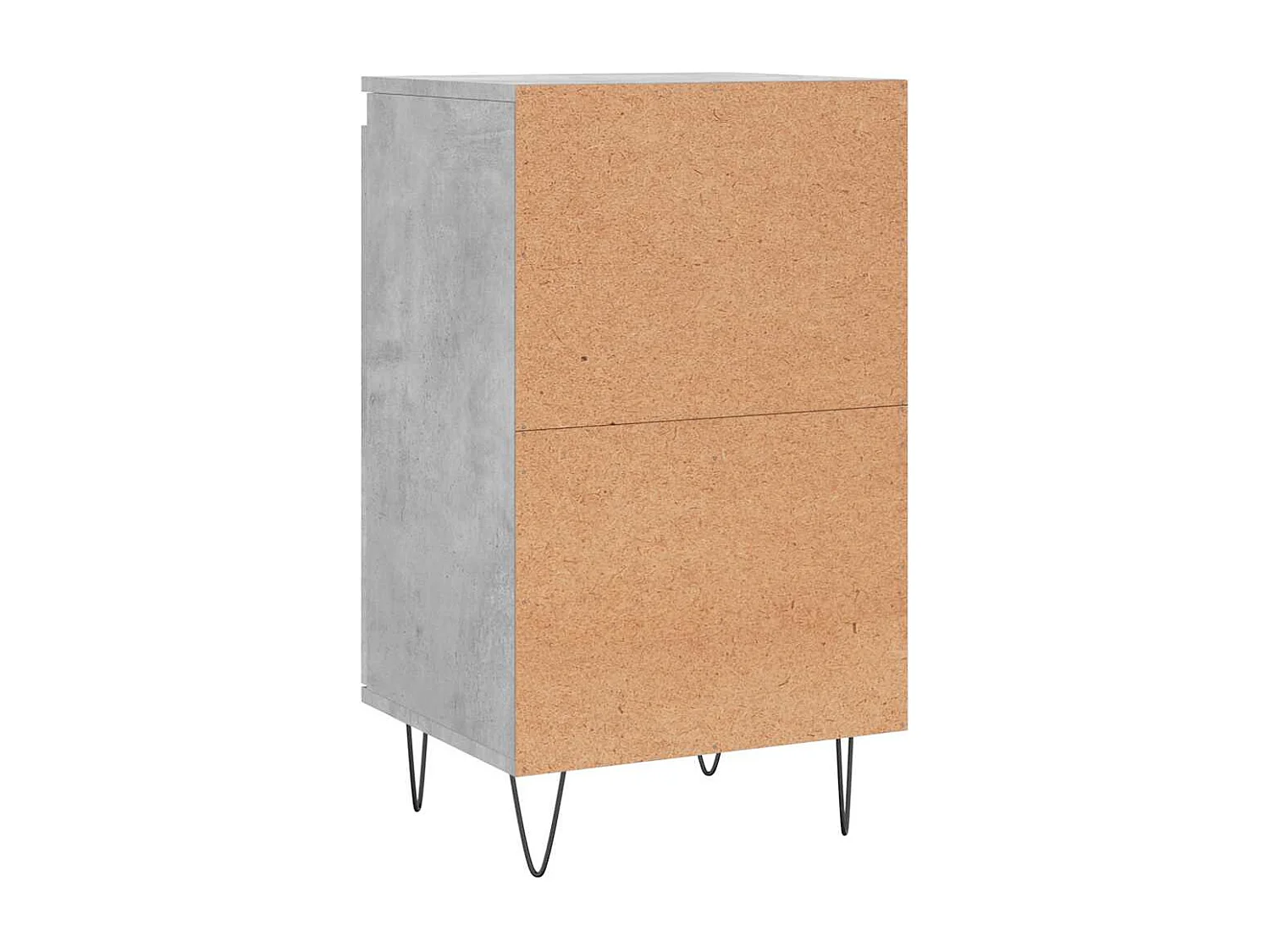 Buffet gris béton 40x35x70 cm bois d'ingénierie