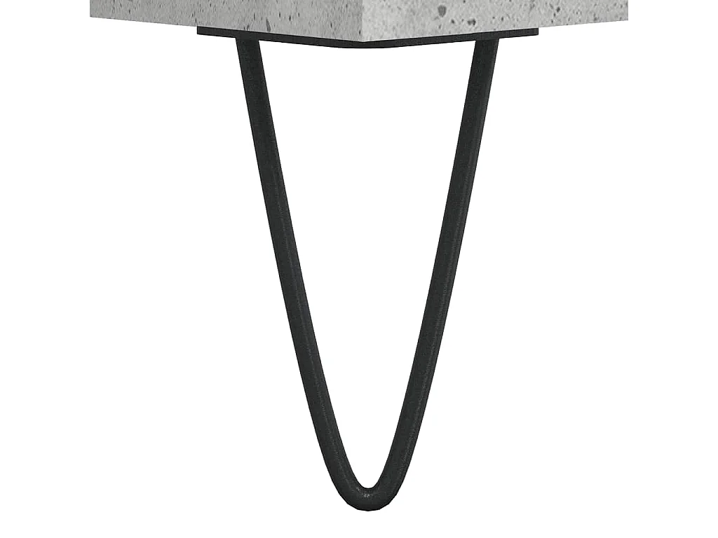 Buffet gris béton 40x35x70 cm bois d'ingénierie