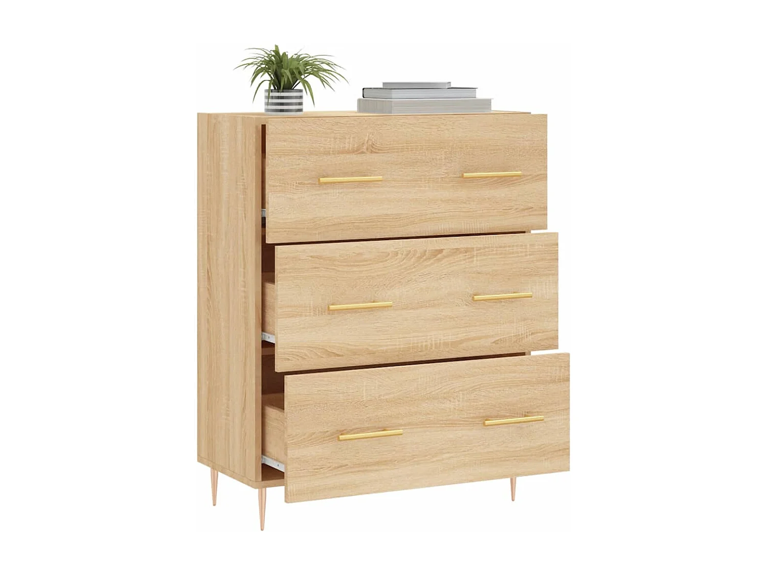 Sideboard Sonoma-Eiche 69,5x34x90 cm Holzwerkstoff