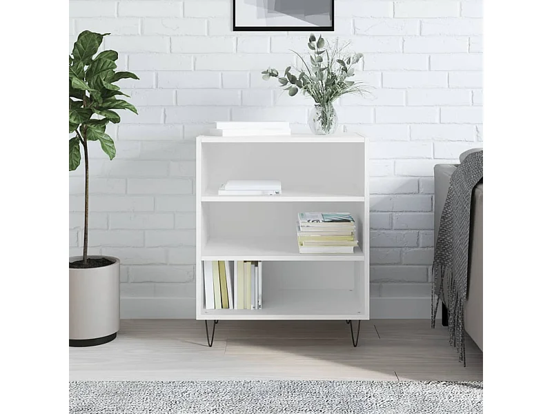 Buffet blanc 57x35x70 cm bois d’ingénierie