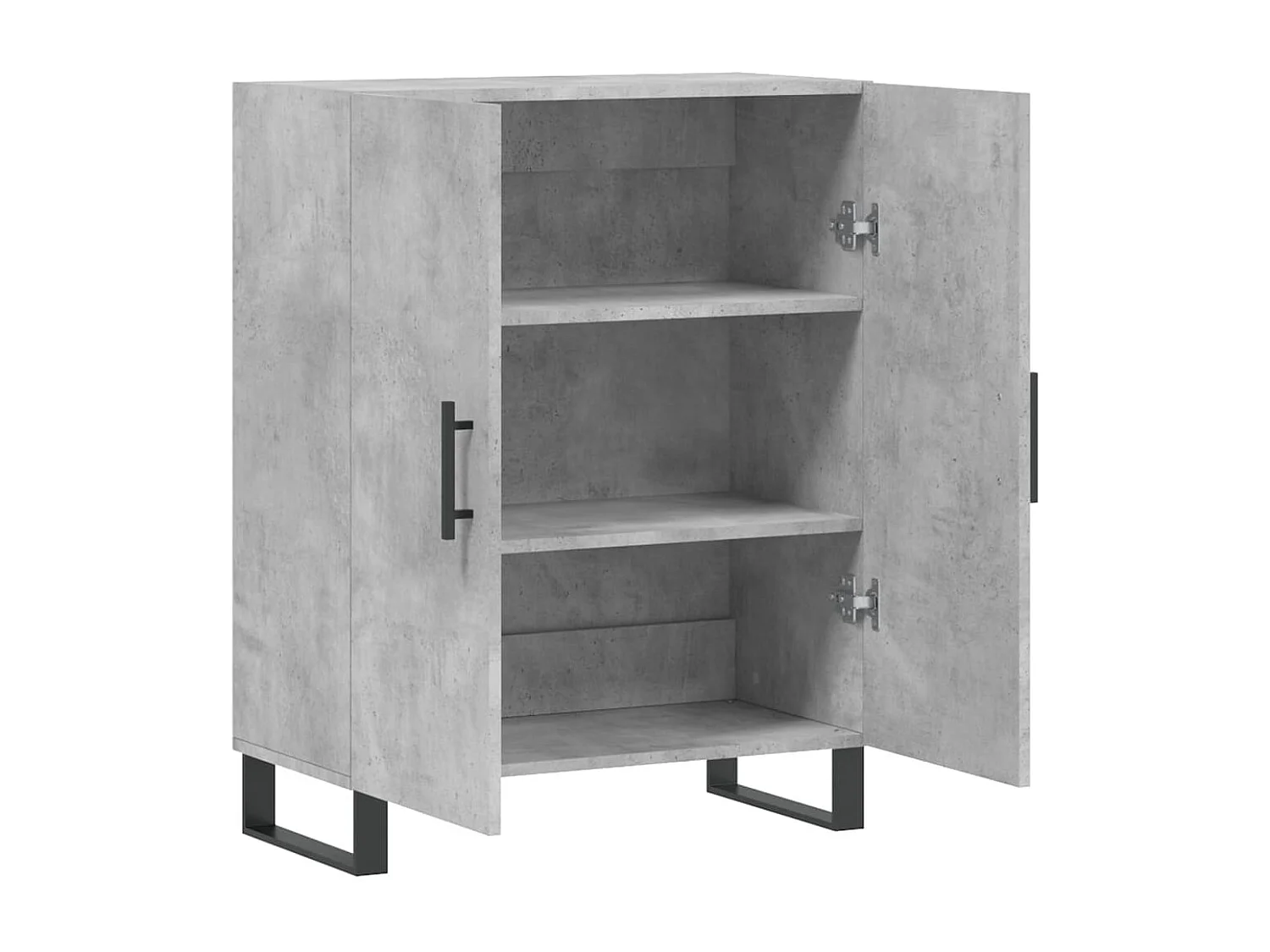 Buffet gris béton 69,5x34x90 cm bois d'ingénierie
