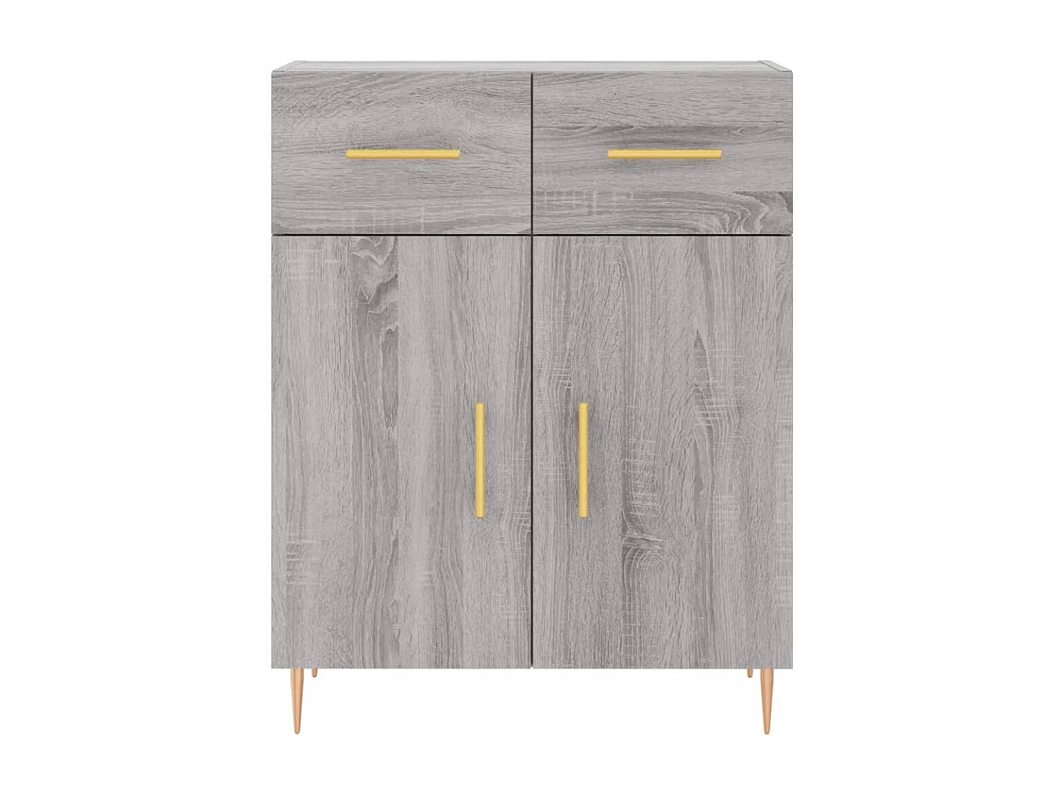 Buffet haut Sonoma gris 69,5x34x180 cm Bois d'ingénierie