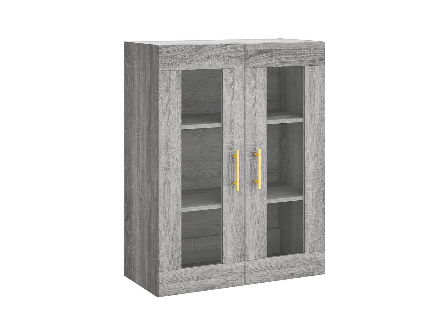 Highboard Grau Sonoma 69,5x34x180 cm Holzwerkstoff