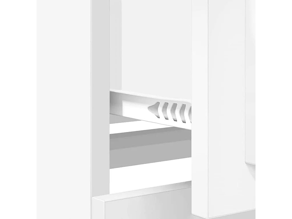 Buffets 3 pcs Blanc Bois d'ingénierie