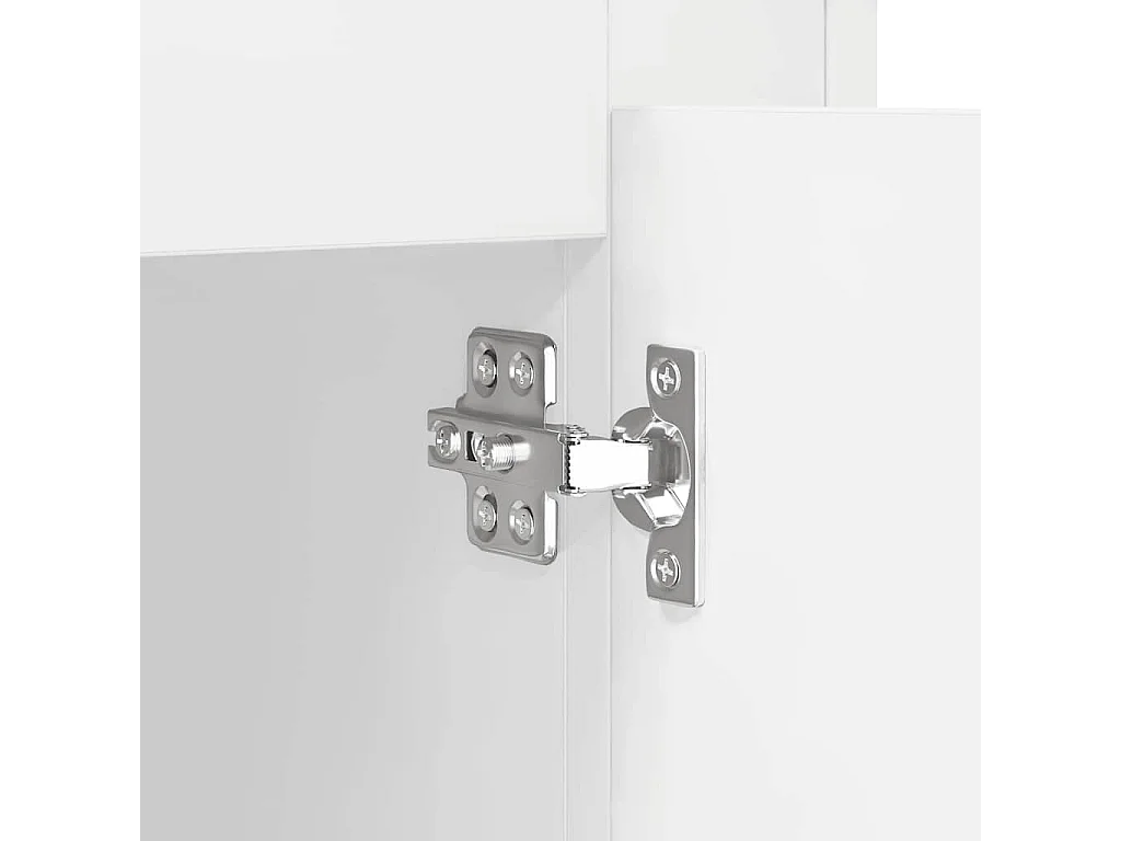 Buffets 3 pcs Blanc Bois d'ingénierie