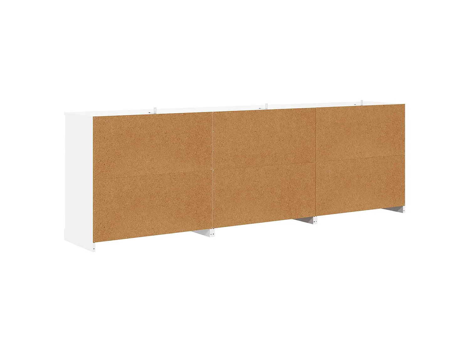 Buffets 3 pcs Blanc Bois d'ingénierie