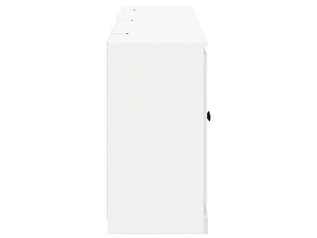 Buffets 3 pcs Blanc Bois d'ingénierie