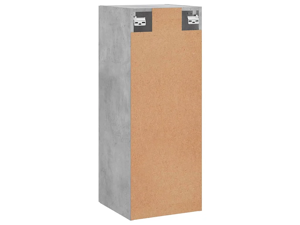 Mobile a Parete Grigio Cemento 34,5x34x90 cm