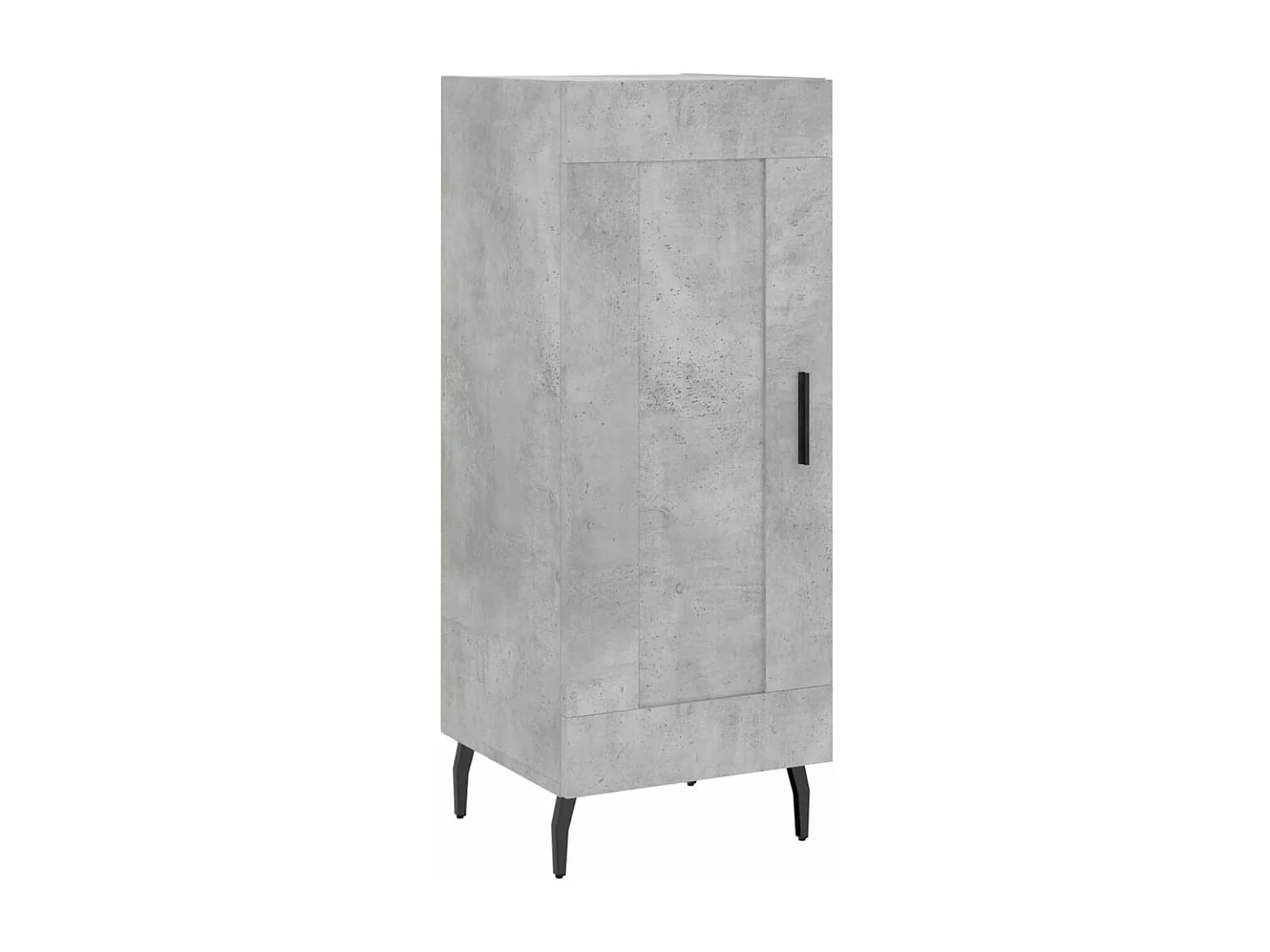 Buffet haut Gris béton 34,5x34x180 cm Bois d'ingénierie