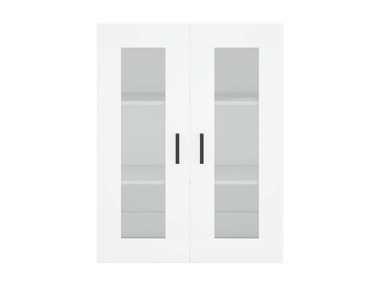 Aparador alto madera contrachapada blanco 69,5x34x180 cm