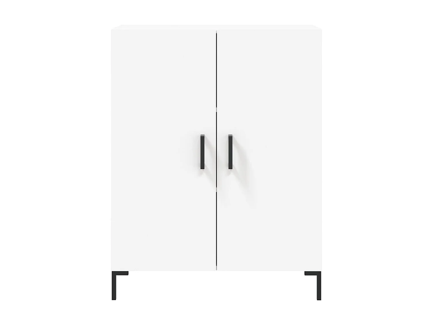 Buffet haut Blanc 69,5x34x180 cm Bois d'ingénierie