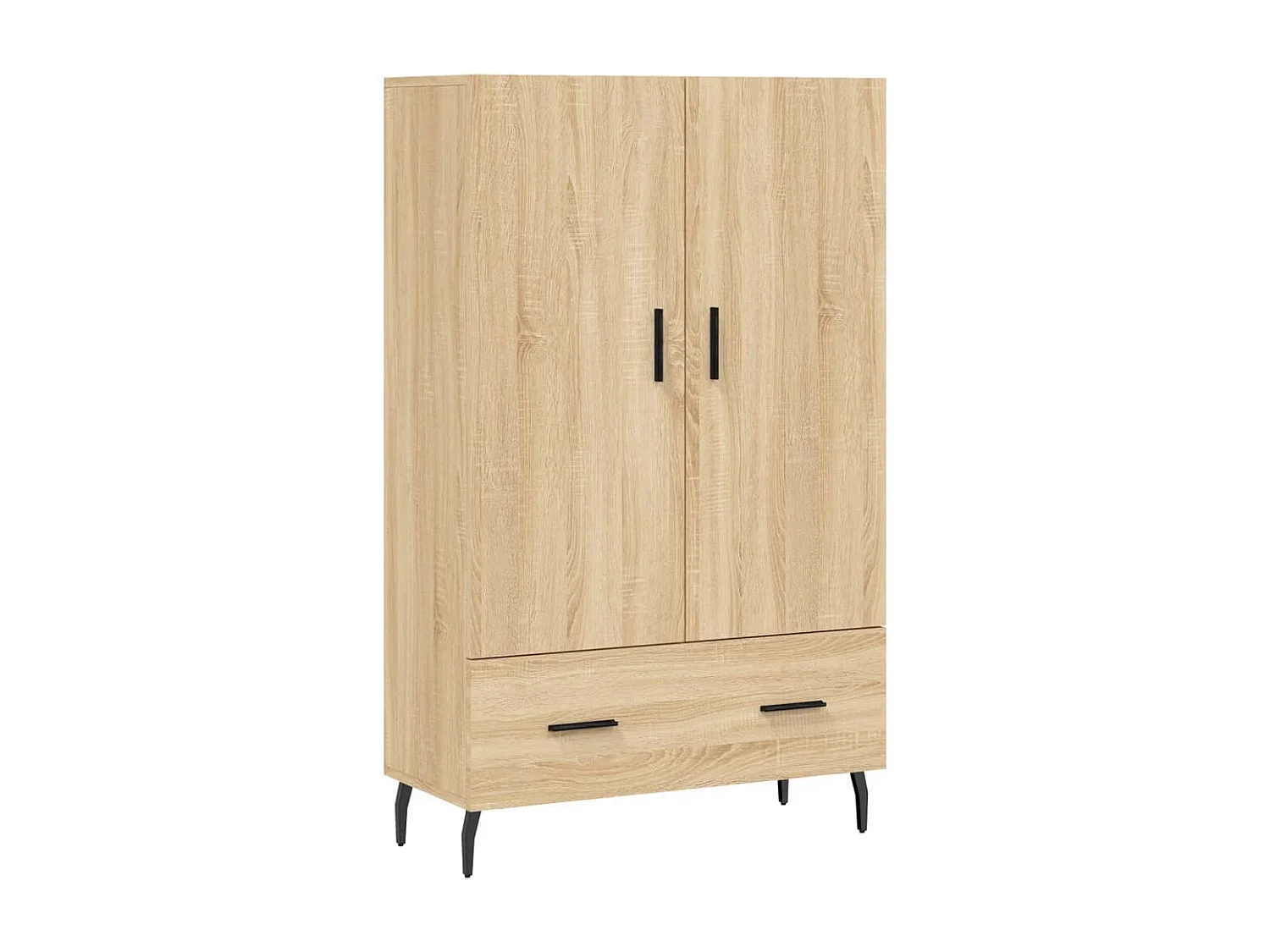 Buffet haut chêne sonoma 69,5x31x115 cm bois d'ingénierie